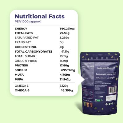 Health Horizons International Saucy BBQ Roasted Hemp Seeds (Pack of 2 x 100 gm) 1's - Nutritional Bars