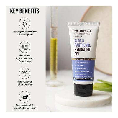 Dr. Sheth's Aloe & Panthenol Hydrating Gel 50 gm - Face Gels