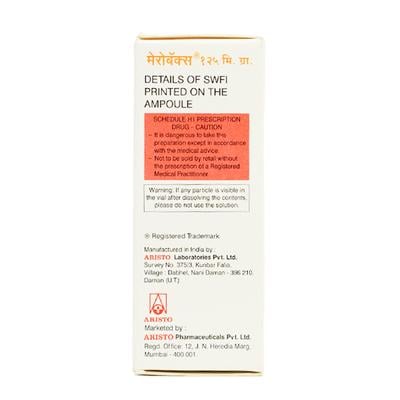 Merobax 125mg Injection 1'S - Bacterial Infections-OBL