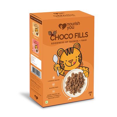 Nourish You Choco Fills with Quinoa + Ragi 250 gm - Nutritional Bars