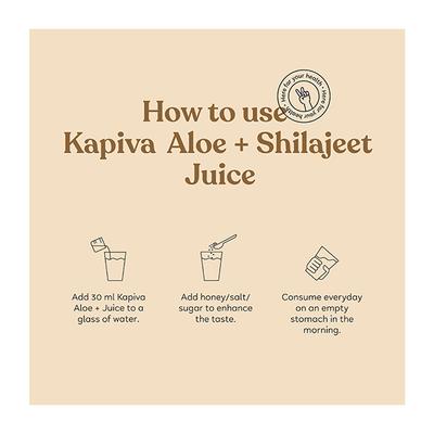 Kapiva Aloe + Shilajeet Juice 1 ltr - Sexual Healthcare