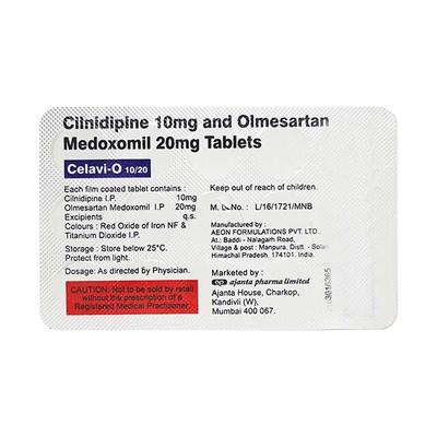 CELAVI O 10/20mg Tablet 15's - Hypertension-Ang