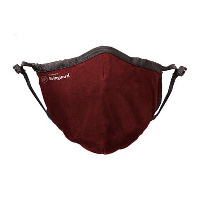 Livinguard Face Mask Street Without Valve (L) - Red (Pack of 1) - Face Mask
