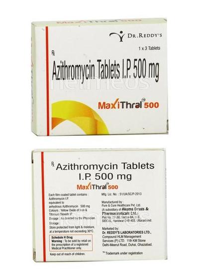 Maxithral 500mg Tablet 3'S - Bacterial Infections-Mac