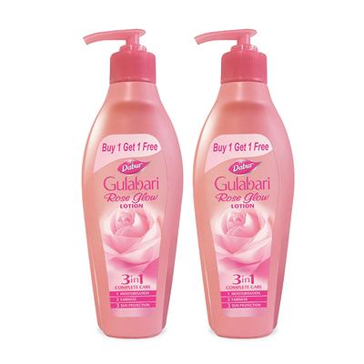 Dabur Gulabari Rose Glow Lotion 200 ml (Buy 1 Get 1 Free) - Lotions & Creams
