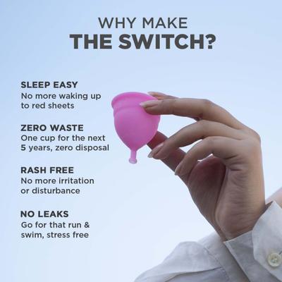 Pee Safe Reusable Menstrual Cup - (Medium) 1's - Menstrual Cups