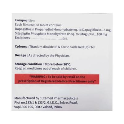 DAPAHENZ S 5/100 Tablet 10's - Diabetes-Ant