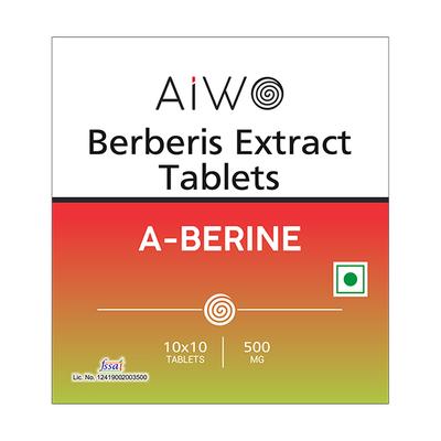 Aiwo A-Berine 500 mg Tablet 100's - Herbal Dietary Supplement