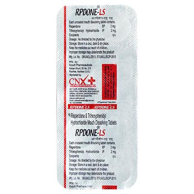 RPDONE LS 2/2mg Tablet 10's - Schizophrenia-Aps