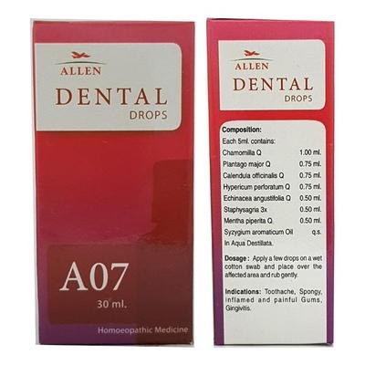 Allen A07 Dental Drops 30 ml - Homeopathic Drops