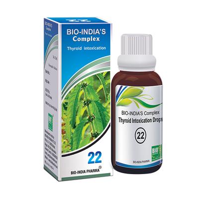 Bio-India's Thyroid intoxication Drops 22 30 ml - Homeopathic Drops