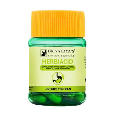 Dr.Vaidya's Herbiacid Capsule (Pack of 2 x 30's) - Speciality Medicines