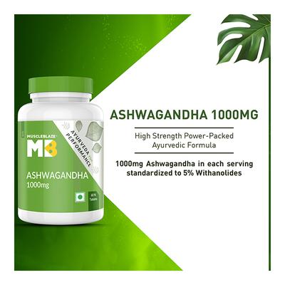 MuscleBlaze Ashwagandha 1000 mg Tablet 60's - Sexual Care