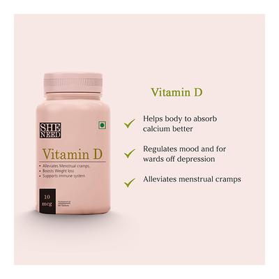 She Need Why Not 'Vitamin-D3' Tablet 60's - Multi-Vitamins