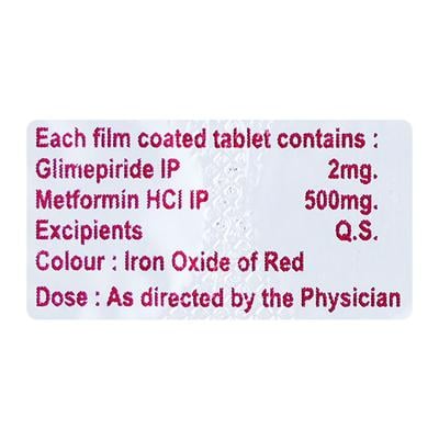 GLISTAL M 2mg Tablet 10's - Diabetes-Ant