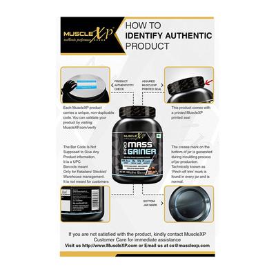 MuscleXP Pro Mass Gainer Powder (13 Servings) - Double Chocolate Flavour 1 kg - Weight Gain