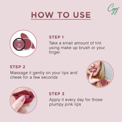 CGG Cosmetics Lip & Cheek Tint Balm SPF 15 - Dark nude (122) 7 gm - Lip Balms