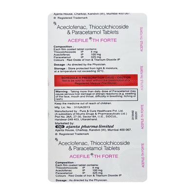 ACEFILE TH FORTE Tablet 10's - Pain relief-Nsa