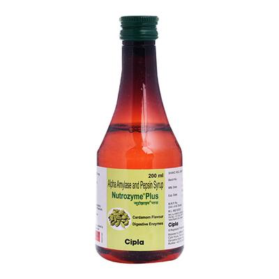 NUTROZYME PLUS CARDAMOM FLAVOUR Syrup 200ml - Digestion-Dig