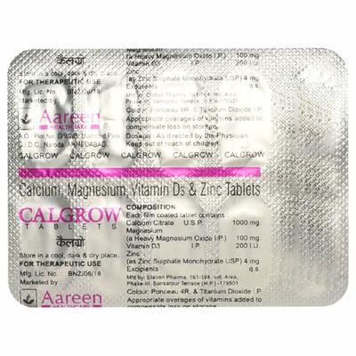 CALGROW Tablet 10's - Supplements-Cal