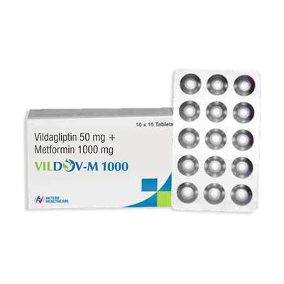 VILDOV M 1000 Tablet 15's - Diabetes-Ant