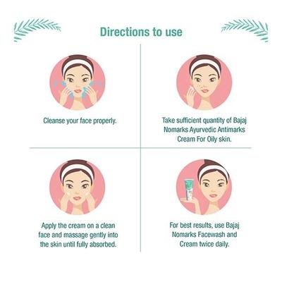 Bajaj Nomarks Ayurvedic Antimarks Cream for Oily Skin 25 gm - Face Creams