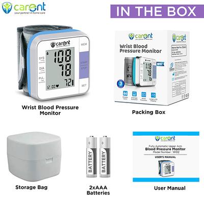 Carent Wrist Blood Pressure Monitor (W02) - Blood Glucose Monitors/Strips