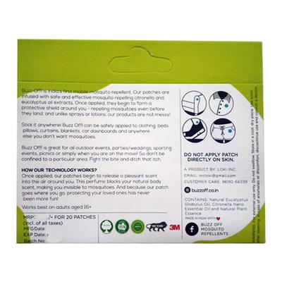 Buzz Off Mosquito Repellent Patch for Adults 20's - Mosquito Repellent