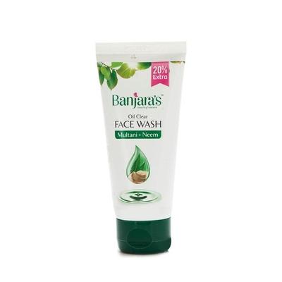 Banjaras Oil Clear Face Wash - Multani + Neem 50 ml - Face Wash & Cleansers