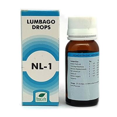 New Life NL-1 Lumbago Drops 30 ml - Homeopathic Drops