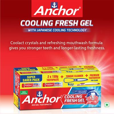 Anchor Cooling Fresh Gel Toothpaste - Super Saver Pack - Toothpaste