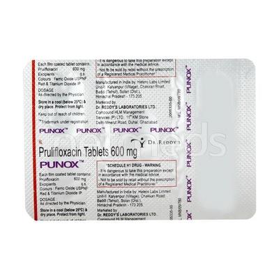 Punox 600mg Tablet 5'S - Bacterial Infections-Qui