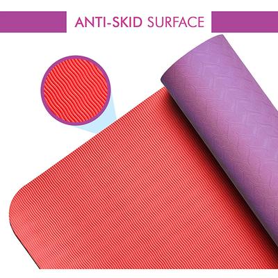 Boldfit Yoga Mat - Purple & Red 1's - Workout Essentials