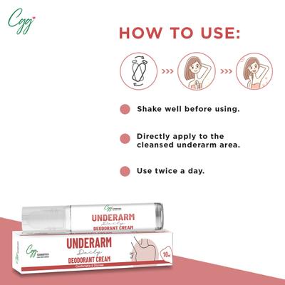 CGG Cosmetics Underarm Daily Deodorant Cream 10 ml - Others