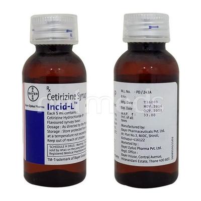 Incid L Syrup 60ml - Allergies-Ant
