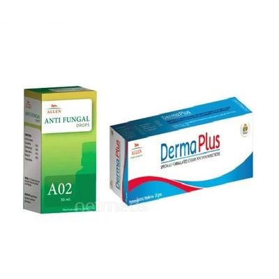 Allen Anti Fungal Combo Pack (A02 + Derma Plus Cream) - Speciality Medicine