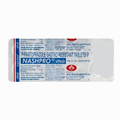 Nashpro 40mg Tablet 10'S - Ulcer/Reflux/Flatulence-Aaa