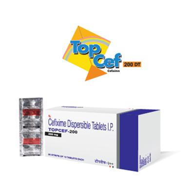 Topcef DT 200mg Tablet 10'S - Bacterial Infections-Cep
