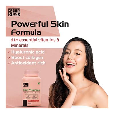 She Need Skin Vitamin Capsule 60's - Hair & Skin