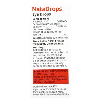 NATADROPS 5% EYE DROPS 5ML(N) - Eye Infections-Eaa