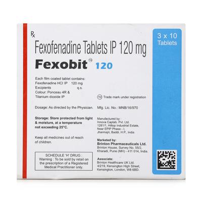 FEXOBIT 120mg Tablet 10's - Allergies-Ant