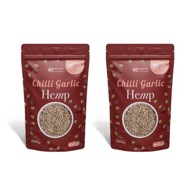Health Horizons Chilli Garlic Roasted Hemp Seeds (Pack of 2 x 100 gm) 1's - Nutritional Bars