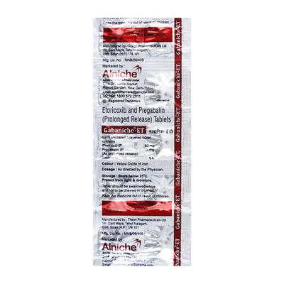 GABANICHE ET Tablet 10's - Neuropathic Pain-Dru