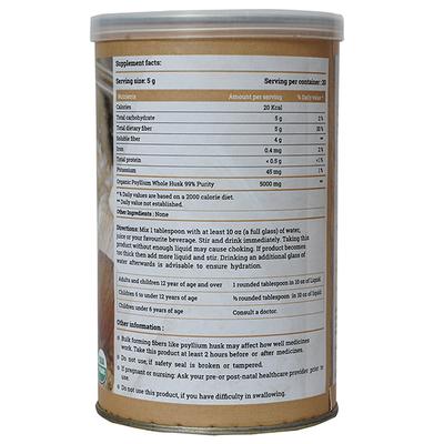 Geo-Fresh Organic Psyllium Whole Husk Powder 100 gm - Speciality Medicines