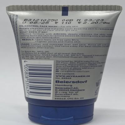 Nivea Men Oil Control Face Wash - AirCool Mint Crystal 50 gm - Face Washes
