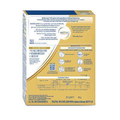Nestle Nan Excella Pro 2 (6 Months+) Powder 400 gm (Refill Pack) - Baby And Infant Supplements