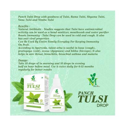 Mint Veda Panch Tulsi Drop (Pack of 5 x 30 ml) - Vitamin C