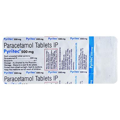 PYRITEC 500 Tablet 10's - Fever-Ana