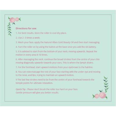 Natural Vibes Rose Quartz Vibrating Roller + Free Gold Ayurvedic Beauty Oil - Perfumes (Edt/Edp)