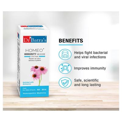 Dr Batra's Homeo+ Immunity Oral Drops (Pack 5 x 30 ml) - Speciality Medicines